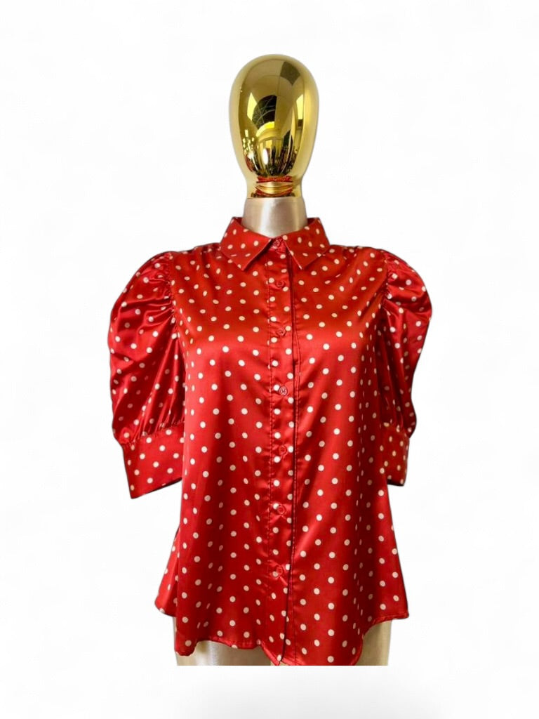 Fashion Go Dot Printed Shirt
