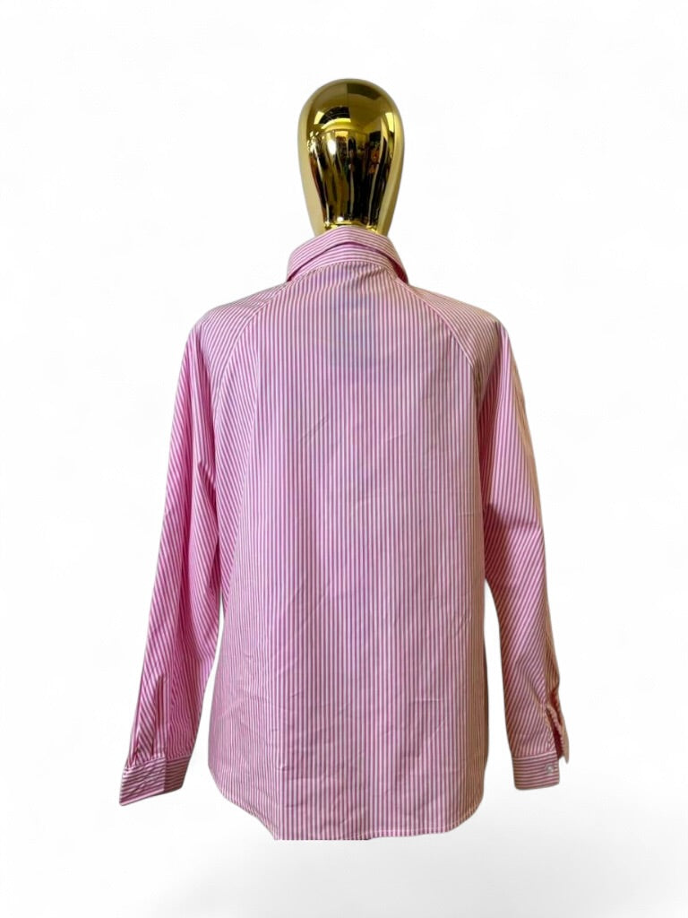 Oops Striped Raglan Sleeve Shirt OP-4069