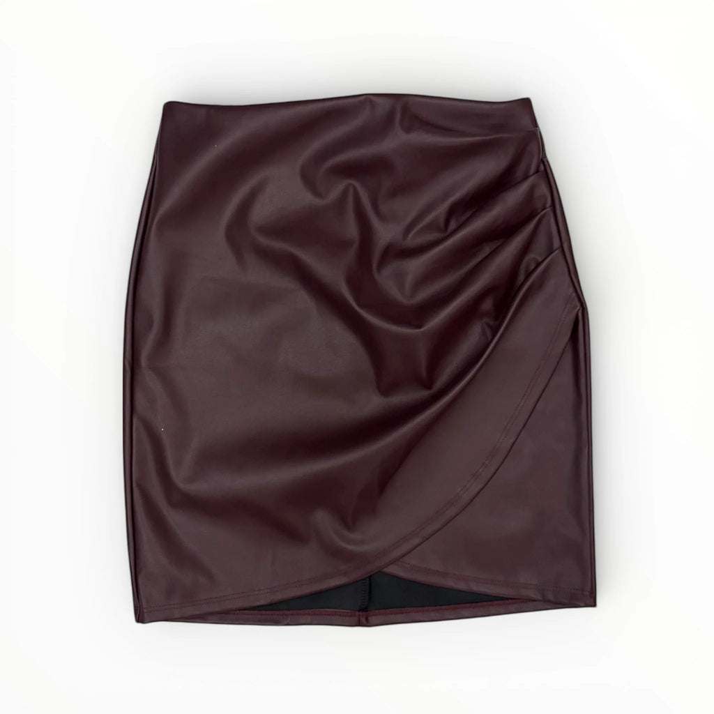 Vintage Leather Mini Skirt